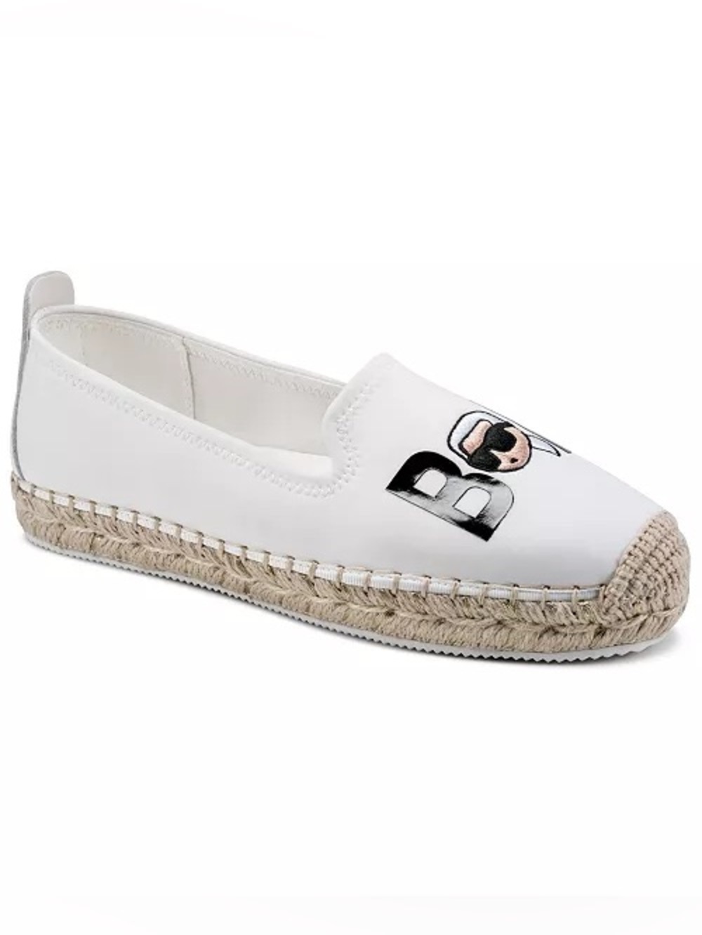 Karl Lagerfeld Women's Michaela Bonjour Slip-On Espadrilles Flats